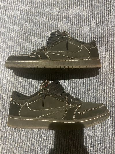 Travis Scott × Nike Air Jordan 1 Low OG SP "Black Phantom"