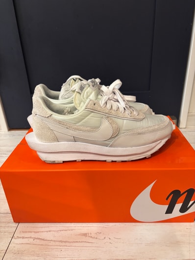 sacai × Nike LDV Waffle "Triple White"