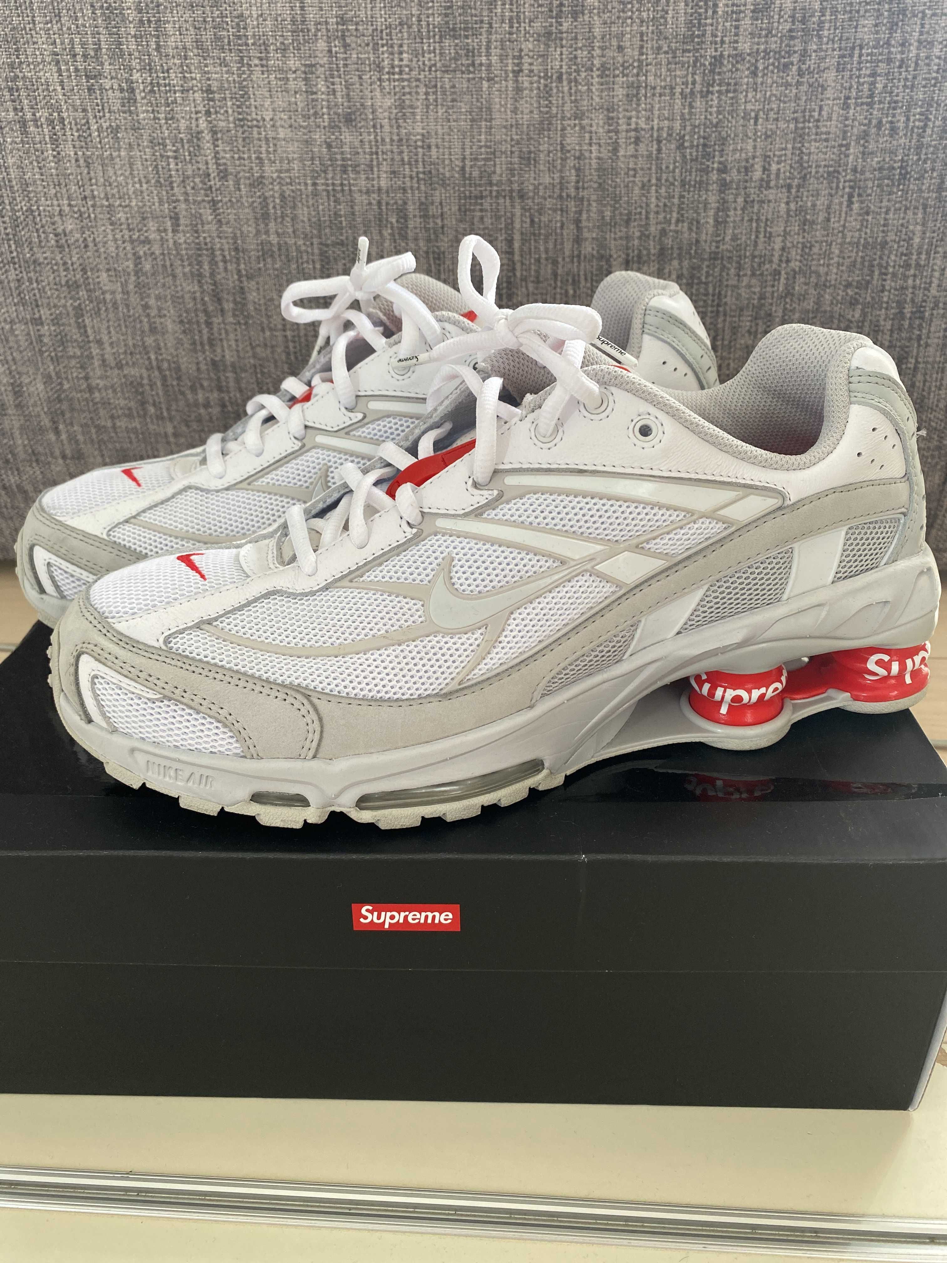 Supreme × Nike Shox Ride 2 "White/Grey Fog/Flat Platinum"