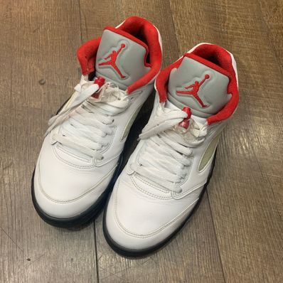 Nike Air Jordan 5 Retro Low Golf "Fire Red/Silver Tongue"