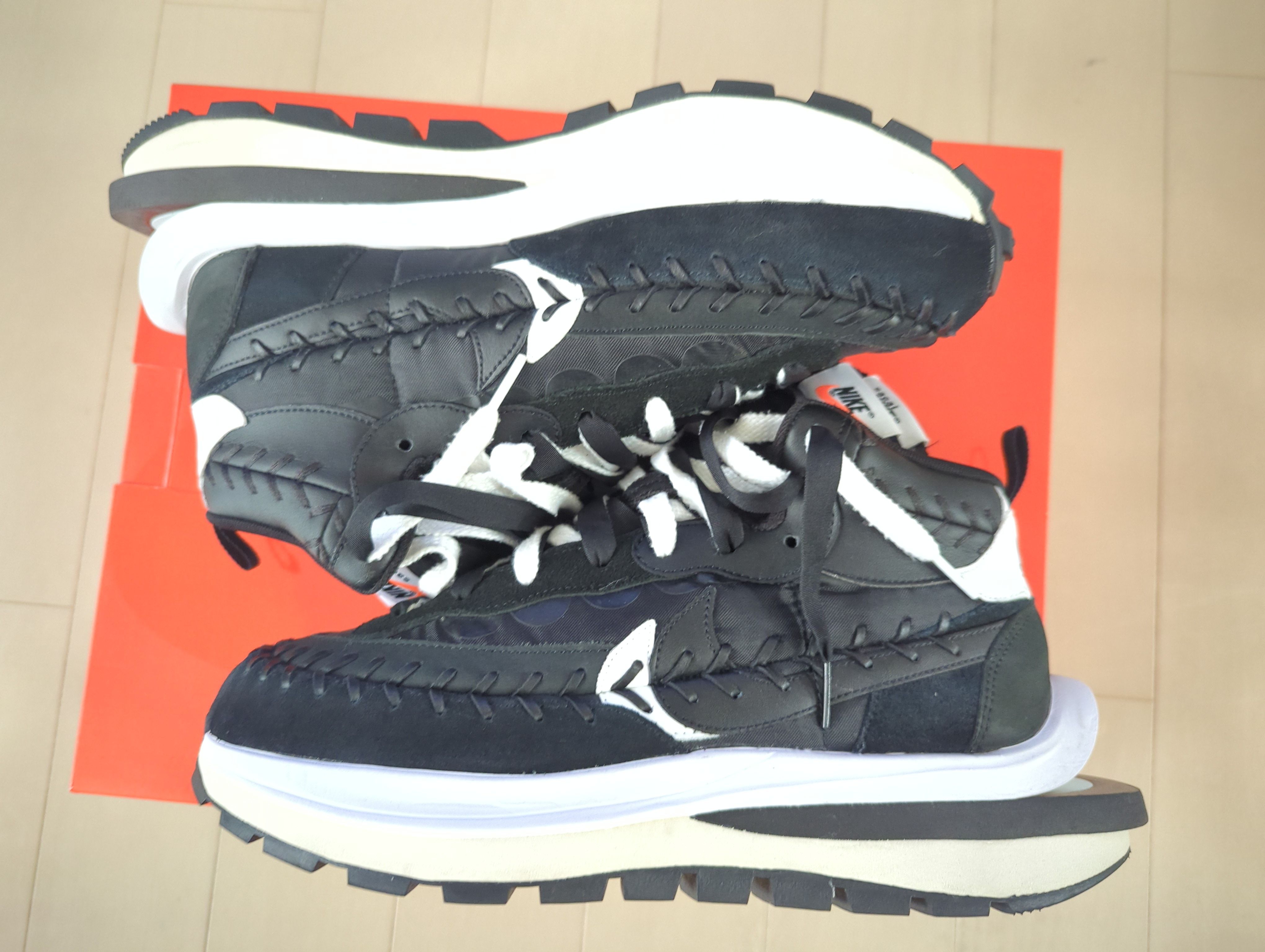 Jean-Paul Gaultier × sacai × Nike Vapor Waffle "Black/Black-White"