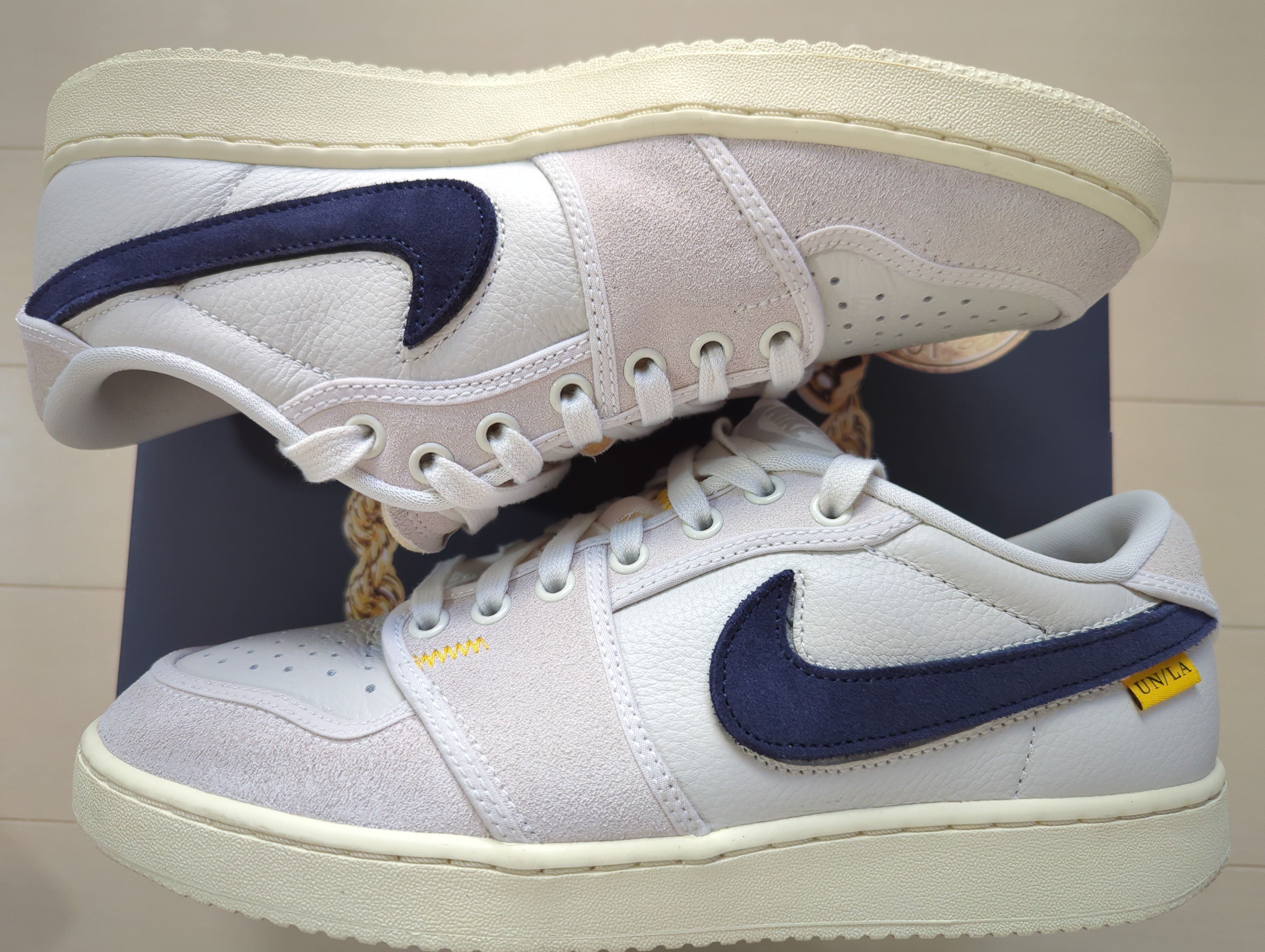 UNION × Nike Air Jordan 1 Low KO "Sail Leather"