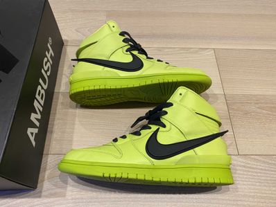 AMBUSH × NIKE DUNK HIGH "FLASH LIME"