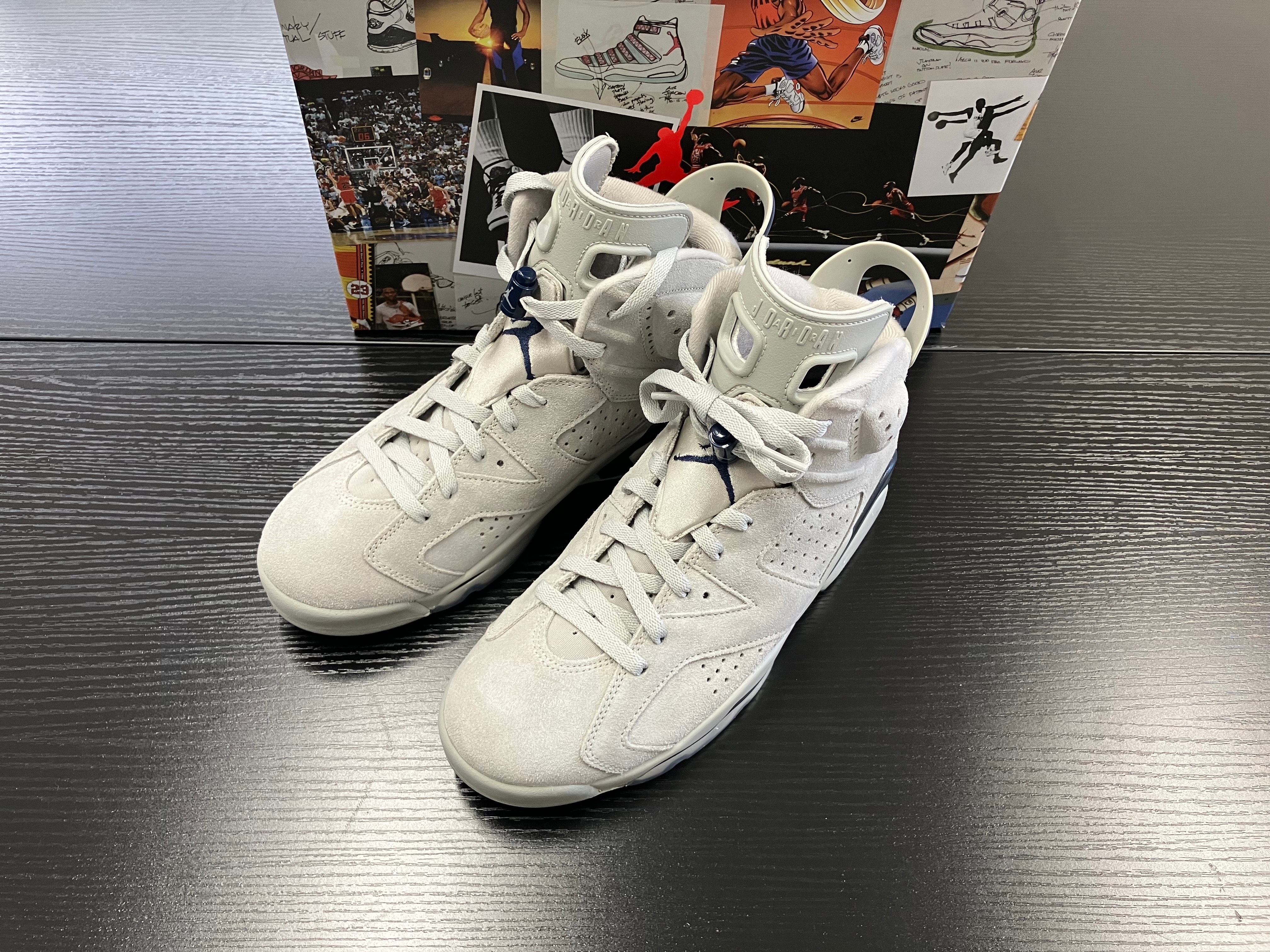 Nike Air Jordan 6 "Magnet and College Navy"