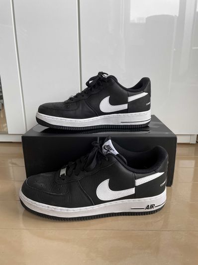 Supreme × COMME des GARCONS SHIRT × Nike Air Force 1 Low "Black/White" (2018)