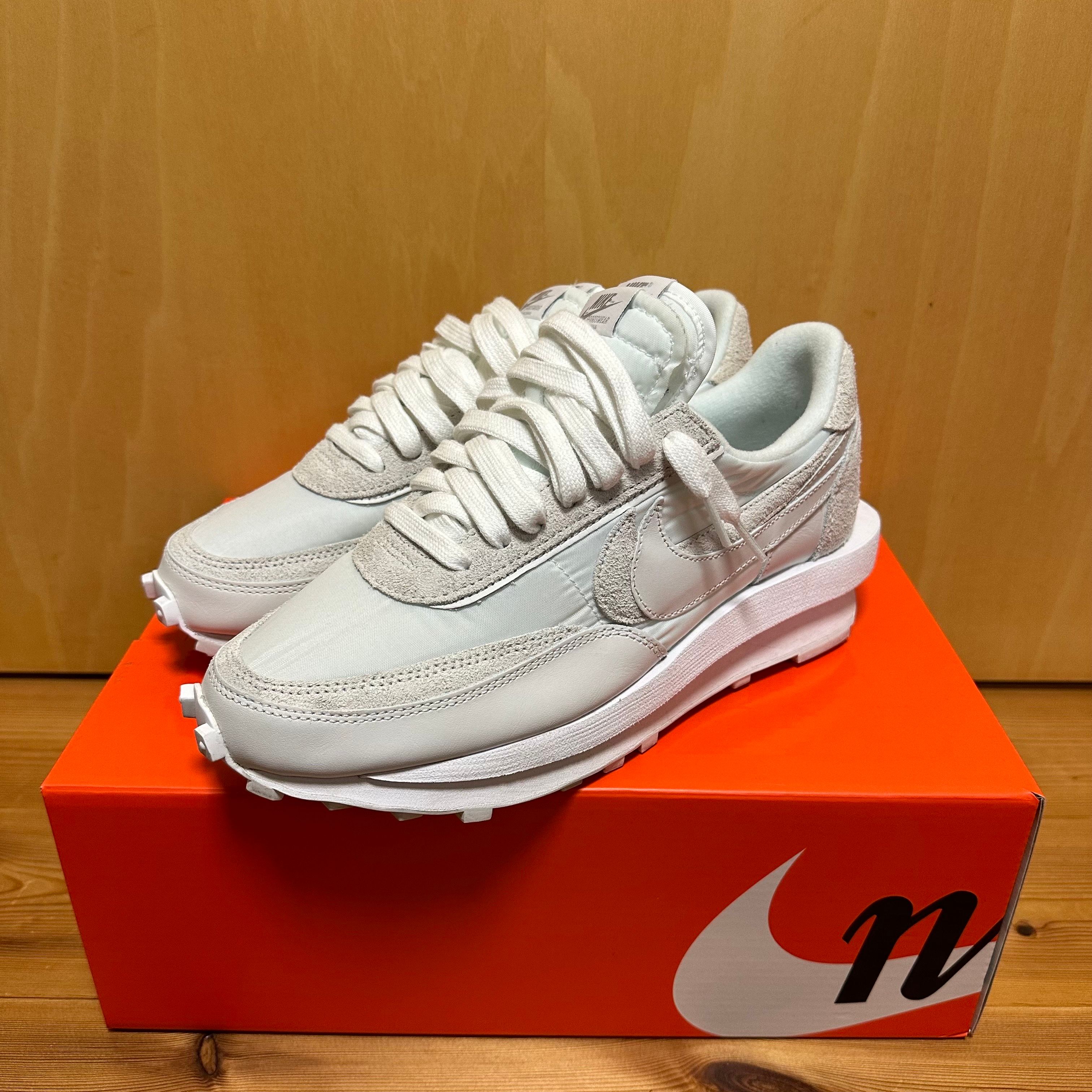 sacai × Nike LDV Waffle "Triple White"