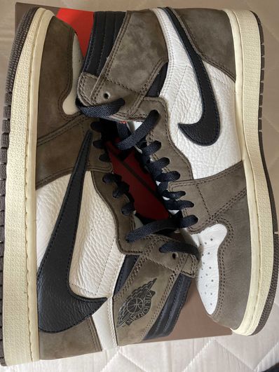 Travis Scott × Nike Air Jordan 1 Retro High OG TS SP "Sail/Dark Mocha"