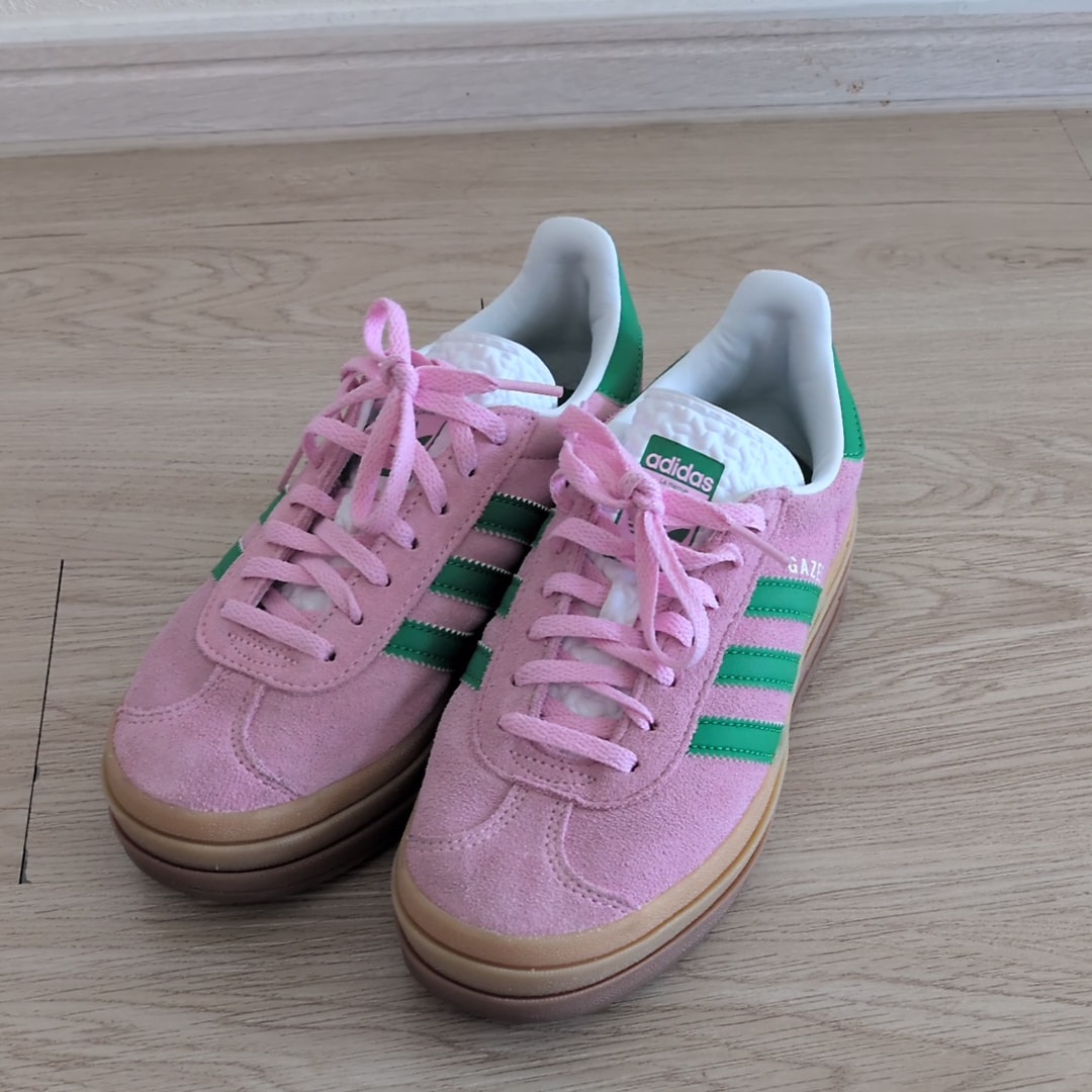 adidas Women's Gazelle Bold "True Pink/Green"