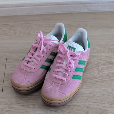 adidas Women's Gazelle Bold "True Pink/Green"