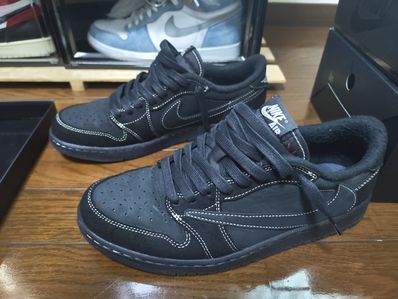 Travis Scott × Nike Air Jordan 1 Low OG SP "Black Phantom"