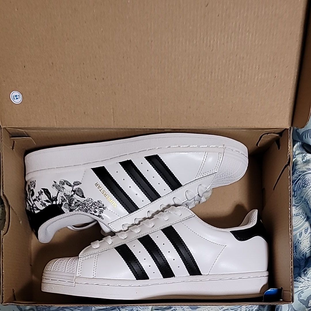 adidas Women's Superstar "Black Floral"