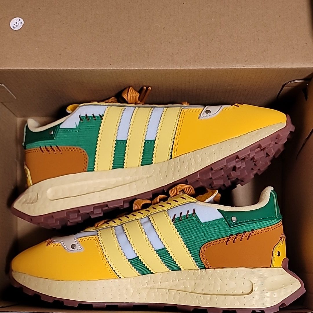 メルティング サッドネス × アディダス レトロピー E5 "スカイ ティント/ワイルド セピア/ボウルド グリーン"