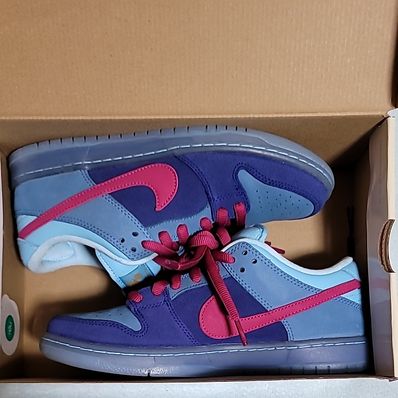 Run The Jewels × Nike SB Dunk Low "Deep Royal Blue and Active Pink"