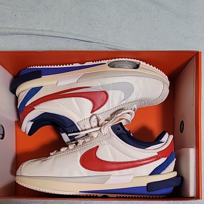 sacai × Nike Zoom Cortez "White and University Red"