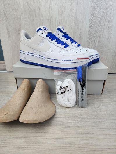 Uninterrupted × Nike Air Force 1 "White/Lapis Blue"