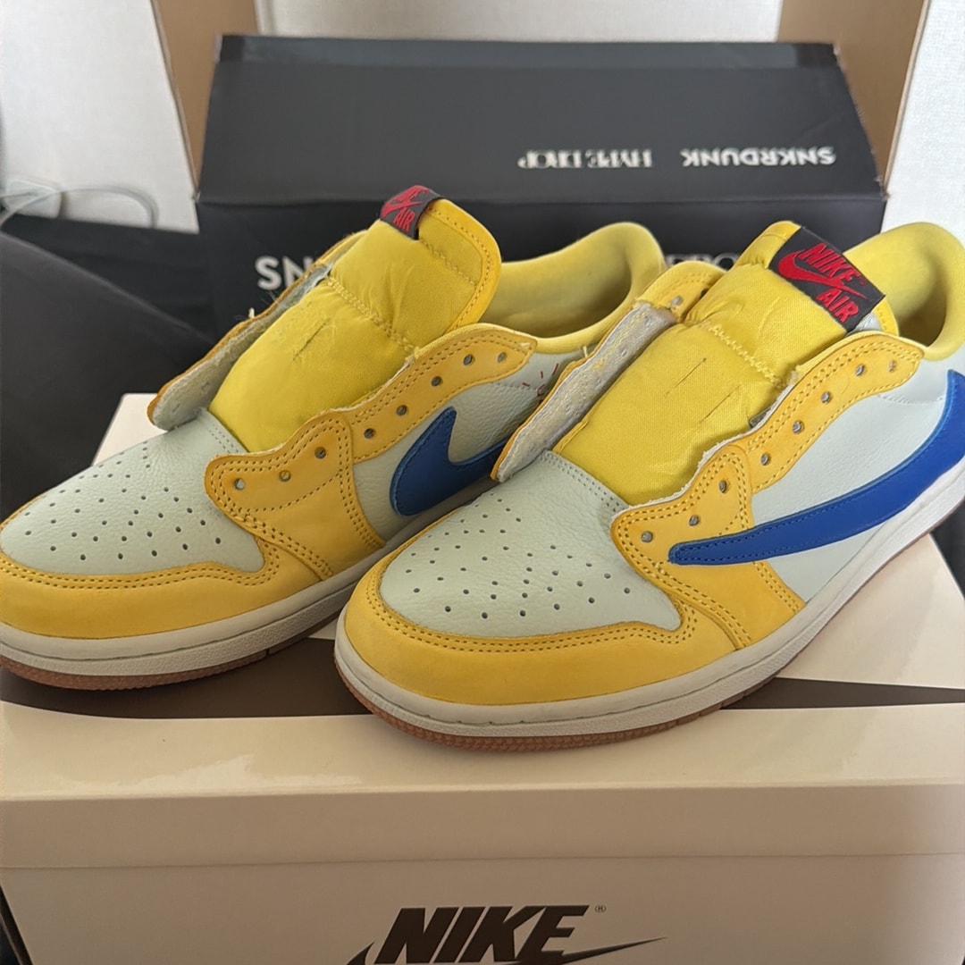 Travis Scott × Nike Women's Air Jordan 1 Retro Low OG "Canary"