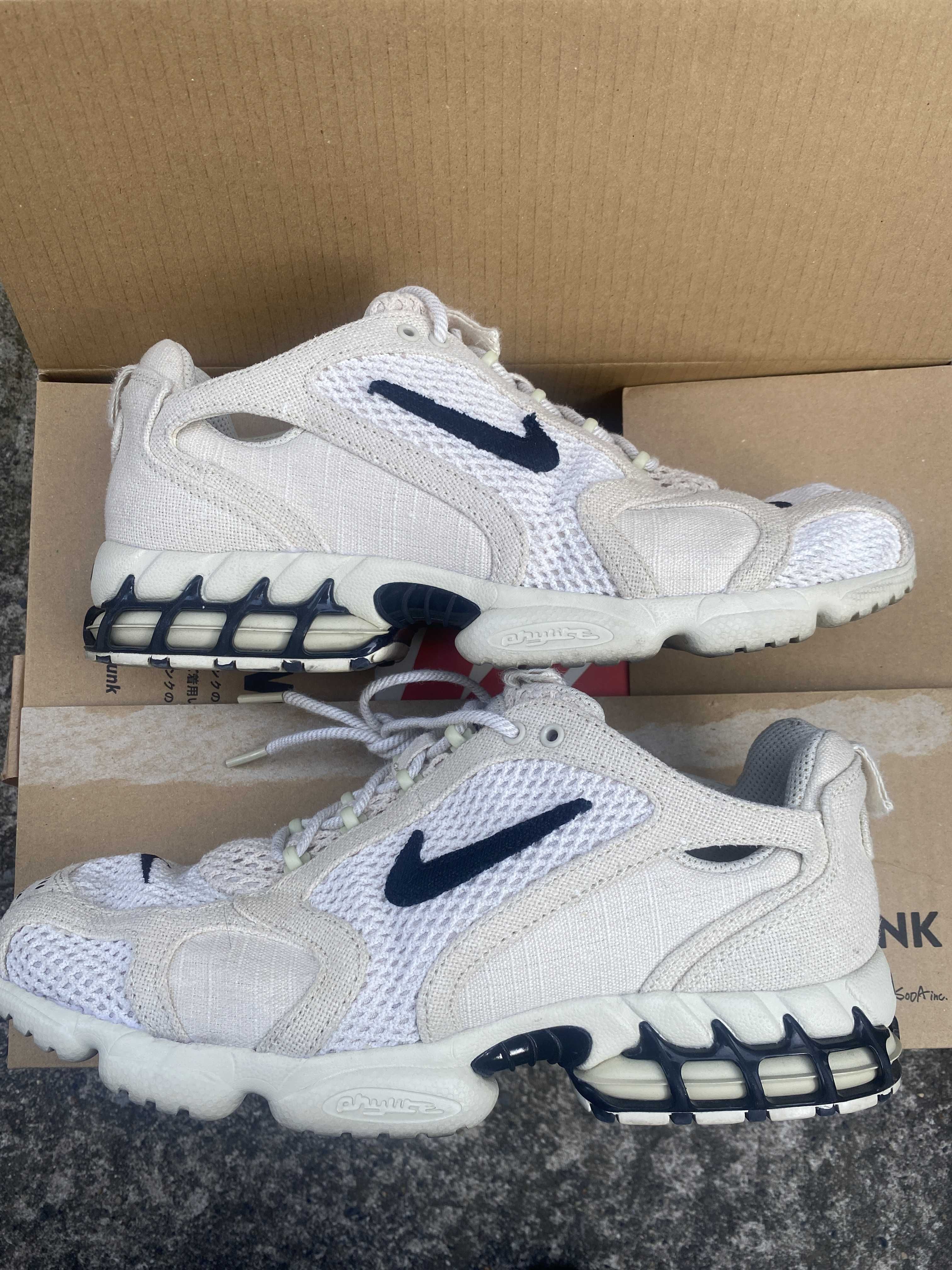 28cm【極美中古品】ナイキ エアズーム スピリドン ステューシー セイル