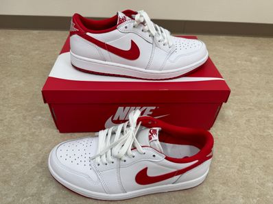 Nike Air Jordan 1 Retro Low OG "White and University Red"