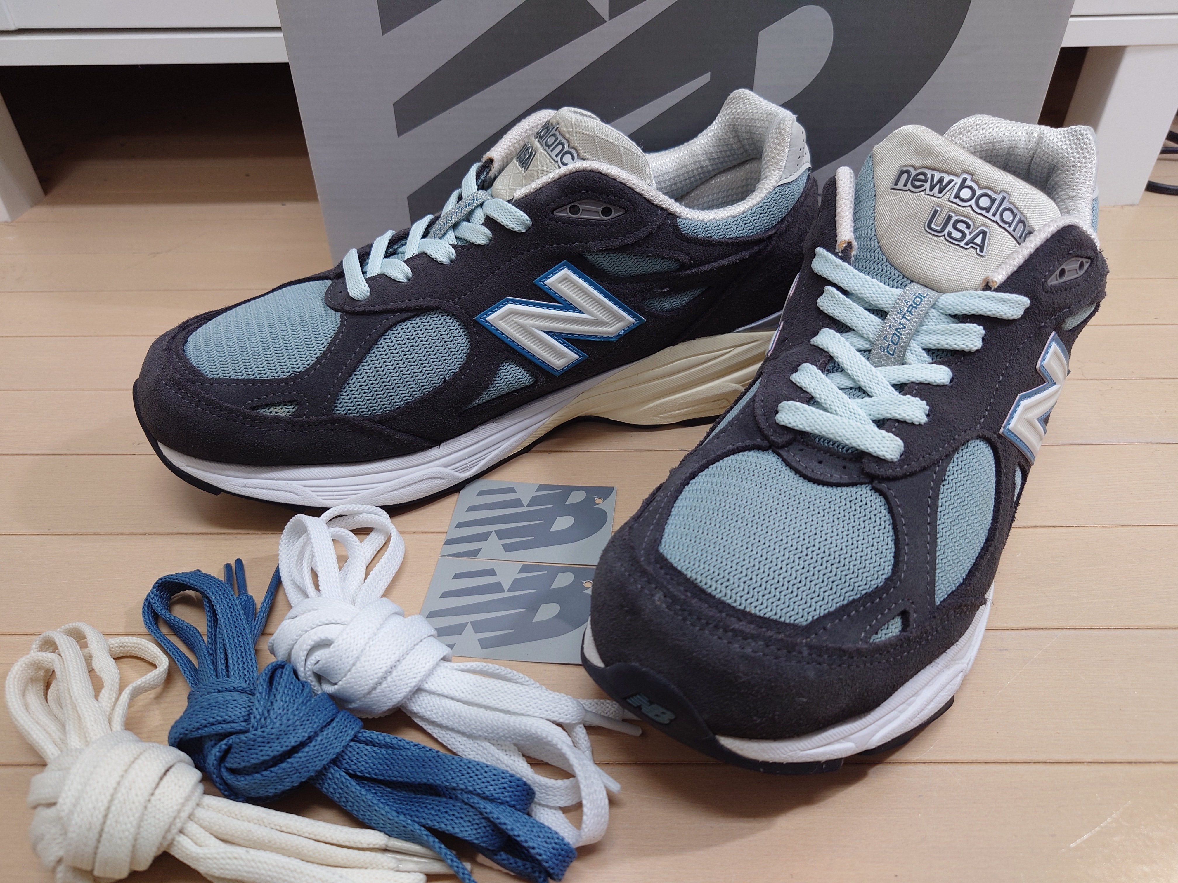 KITH × New Balance 990V3 "Steel Blue"