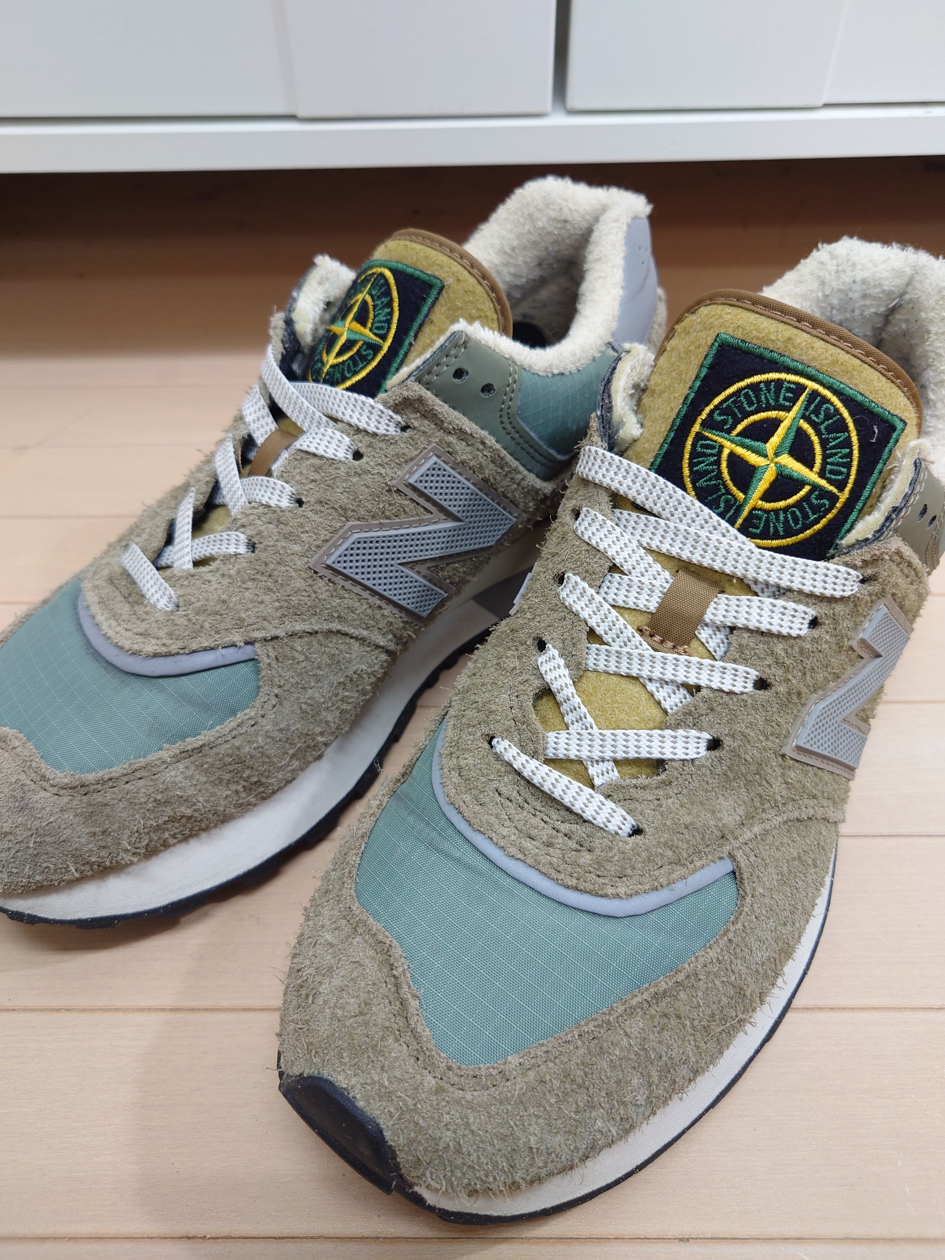 Stone Island × New Balance 574 Legacy "Green"