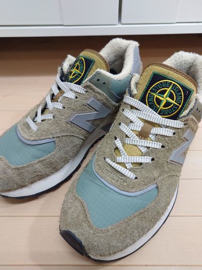 Stone Island × New Balance 574 Legacy "Green"
