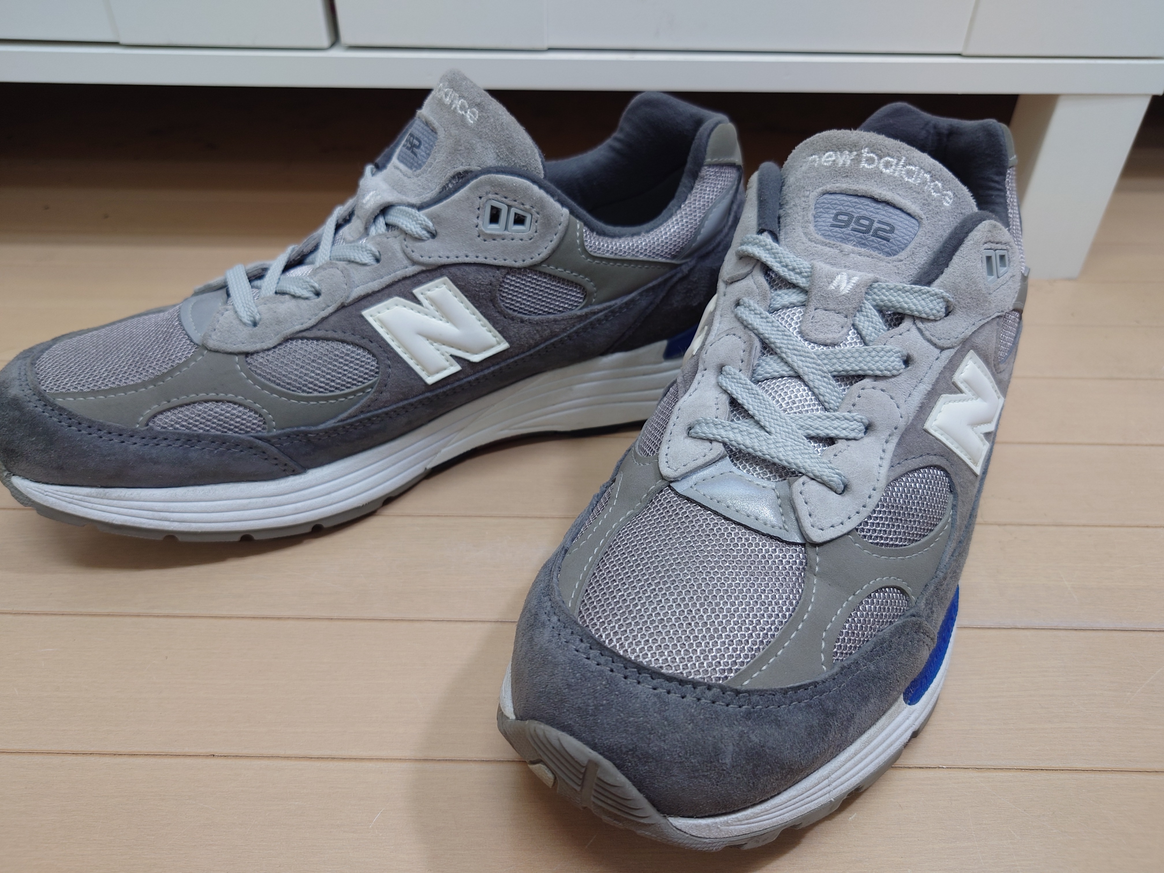 New Balance 992 "GRAY/BLUE/RED"