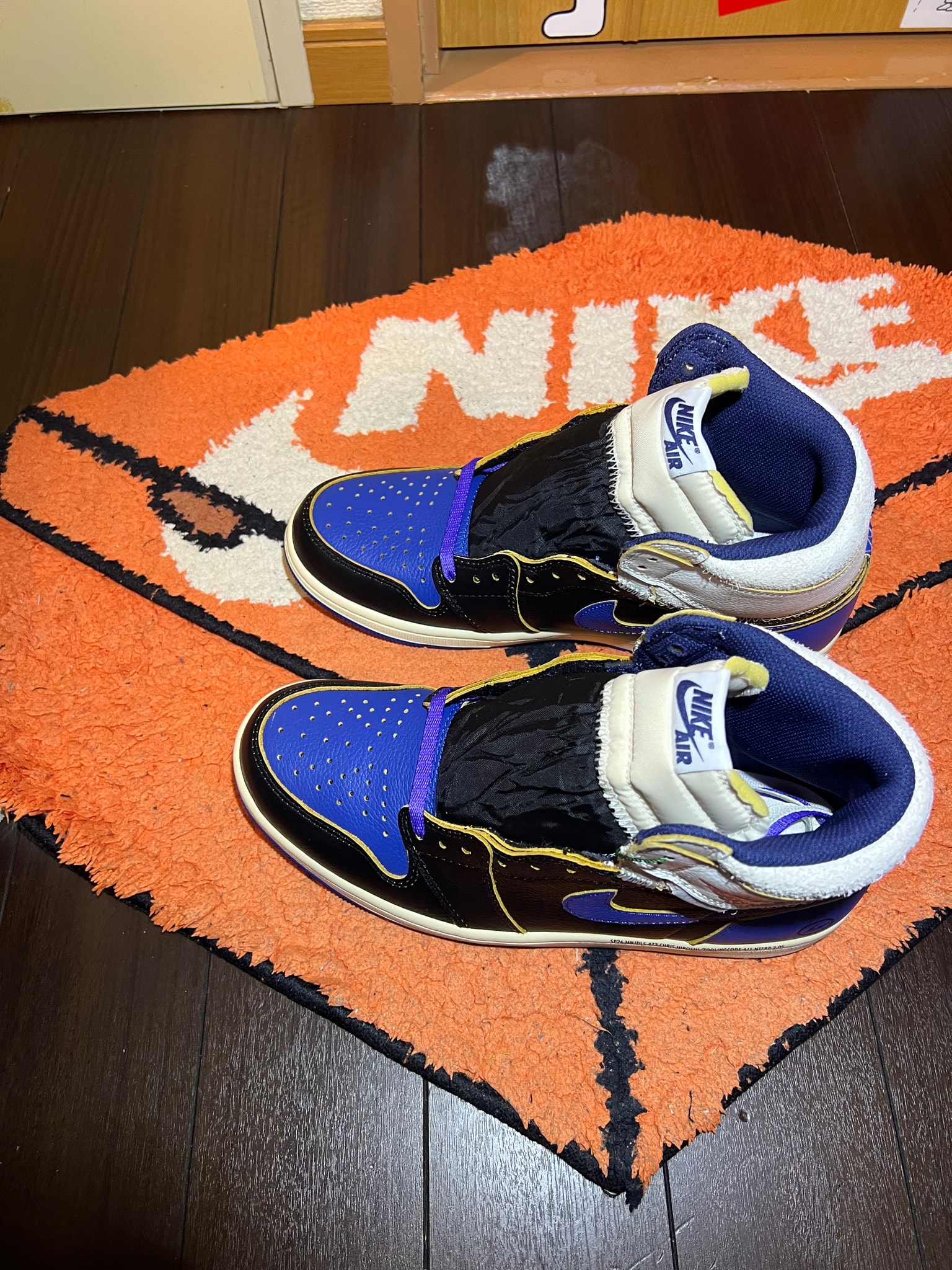 fragment design × UNION × Nike Air Jordan 1 High OG "Sport Royal"