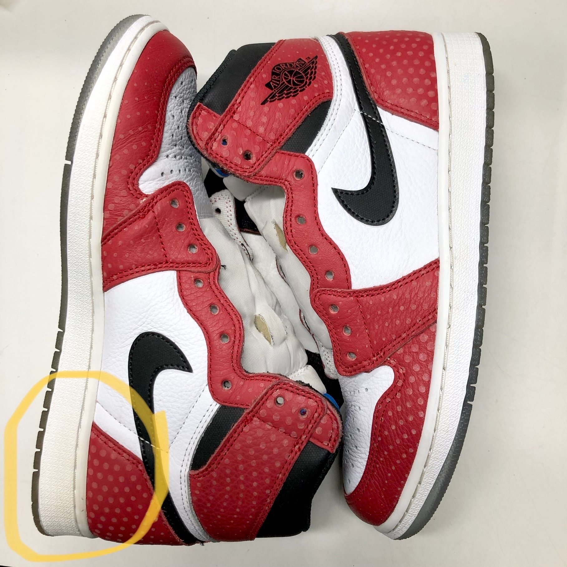 Spiderman × Nike Air Jordan 1 Origin Story "Gym Red/White/Photo Blue/Black"