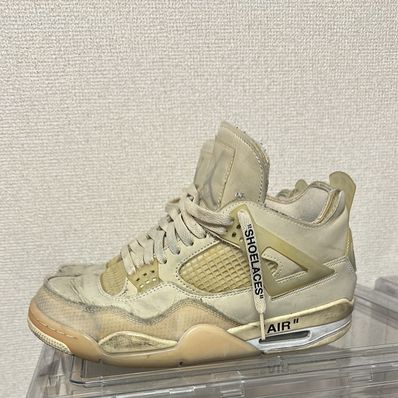Off-White × Nike Women's Air Jordan 4 SP "Sail"