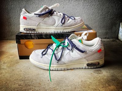 Off-White × Nike Dunk Low "Sail/Neutral Grey/Gridiron"