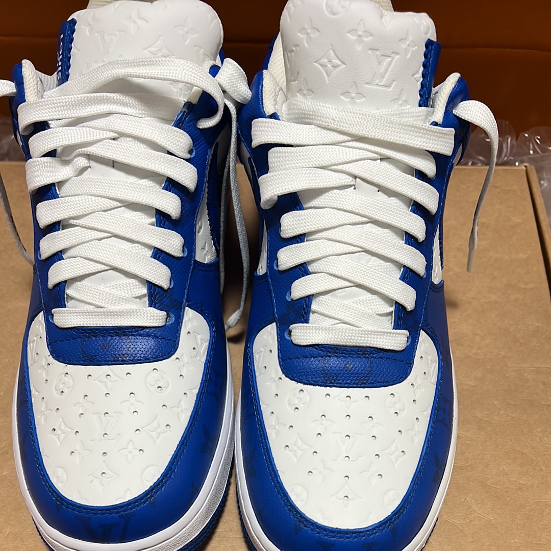Louis Vuitton × Nike Air Force 1 Low by Virgil Abloh "White & Team Royal Blue"