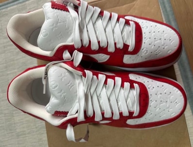 Louis Vuitton × Nike Air Force 1 Low by Virgil Abloh "White & Comet Red"