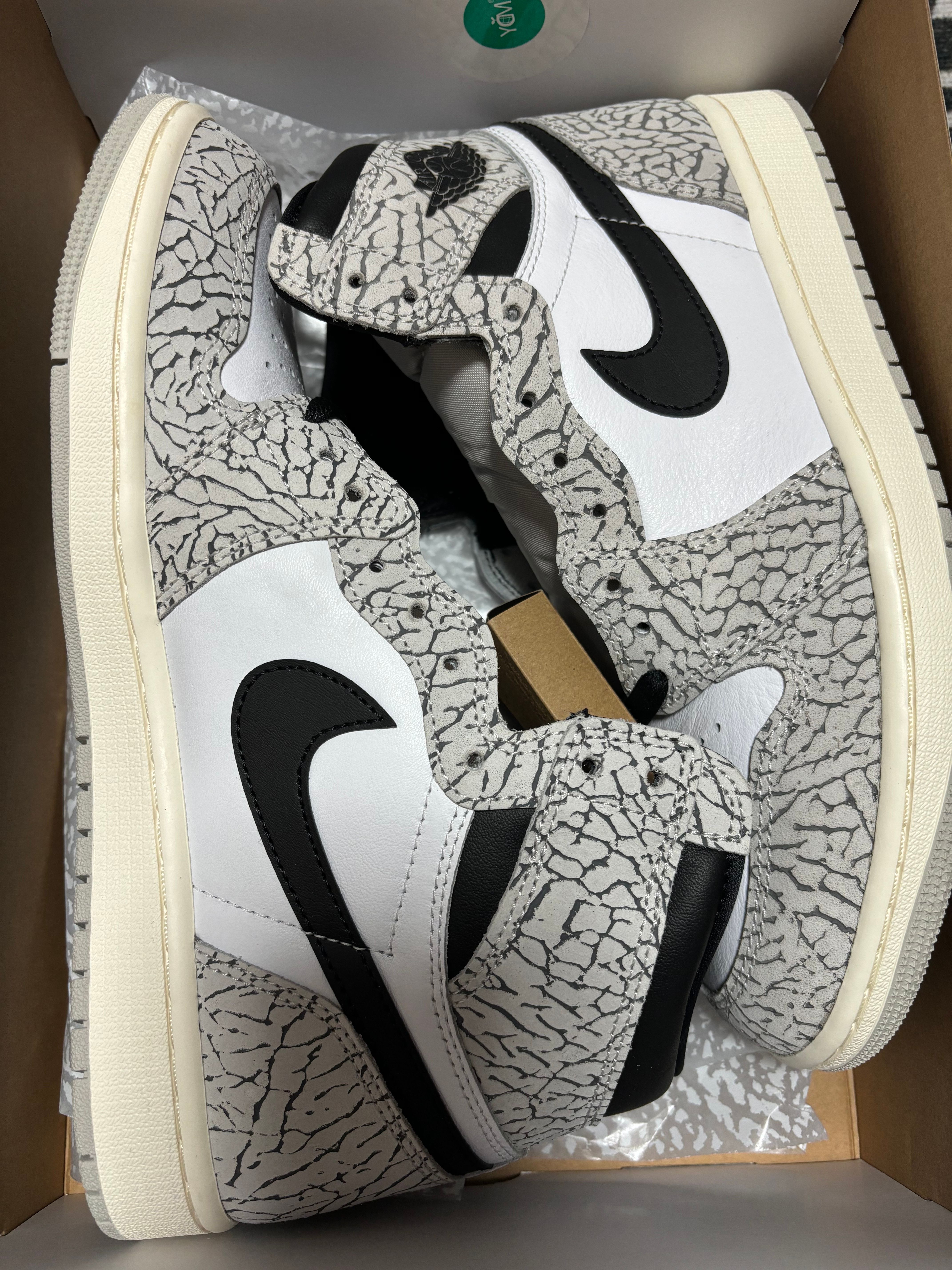 Nike Air Jordan 1 High OG "White Cement/Safari"