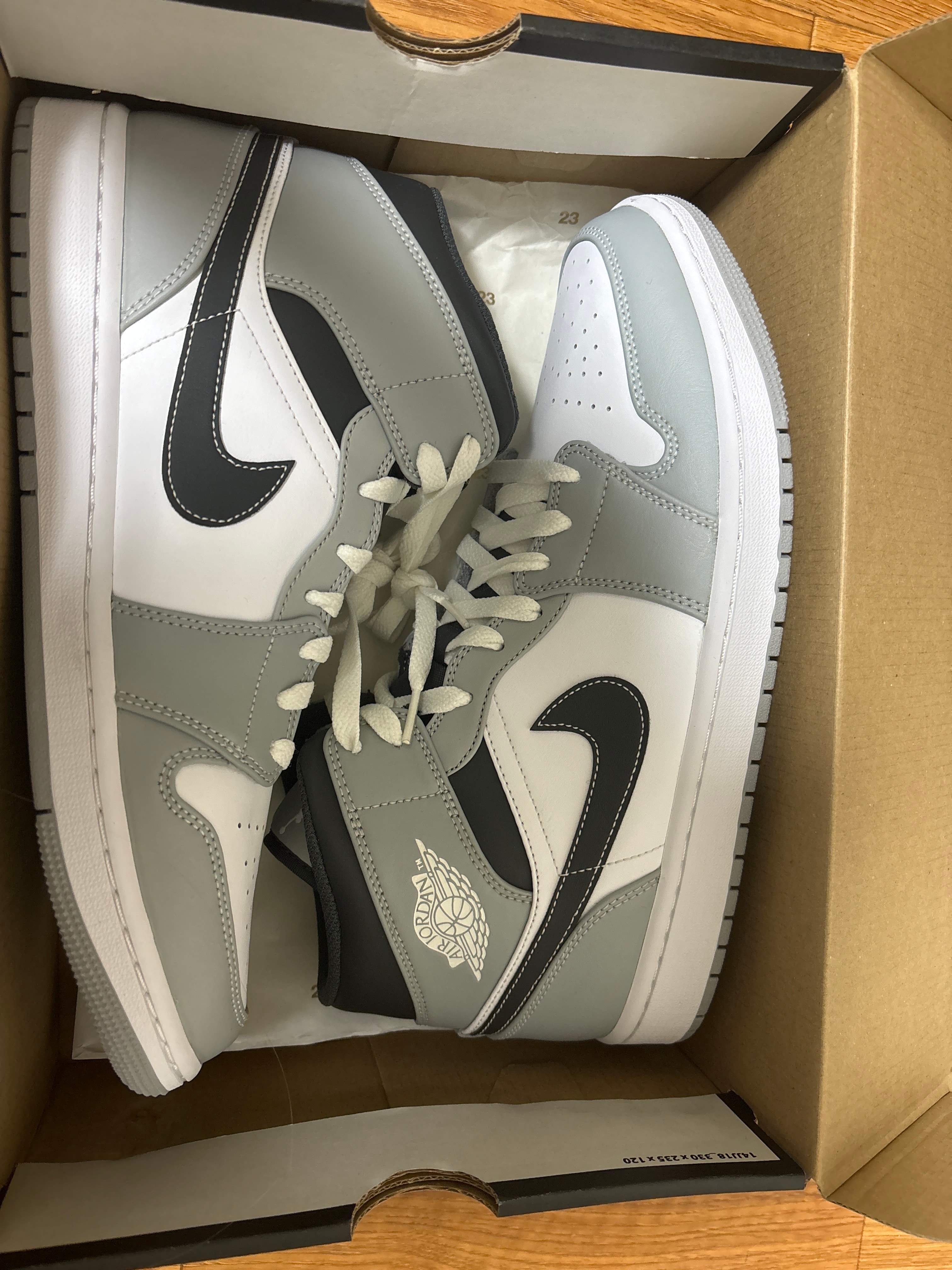 Nike Air Jordan 1 Mid "Grey White/Anthracite"