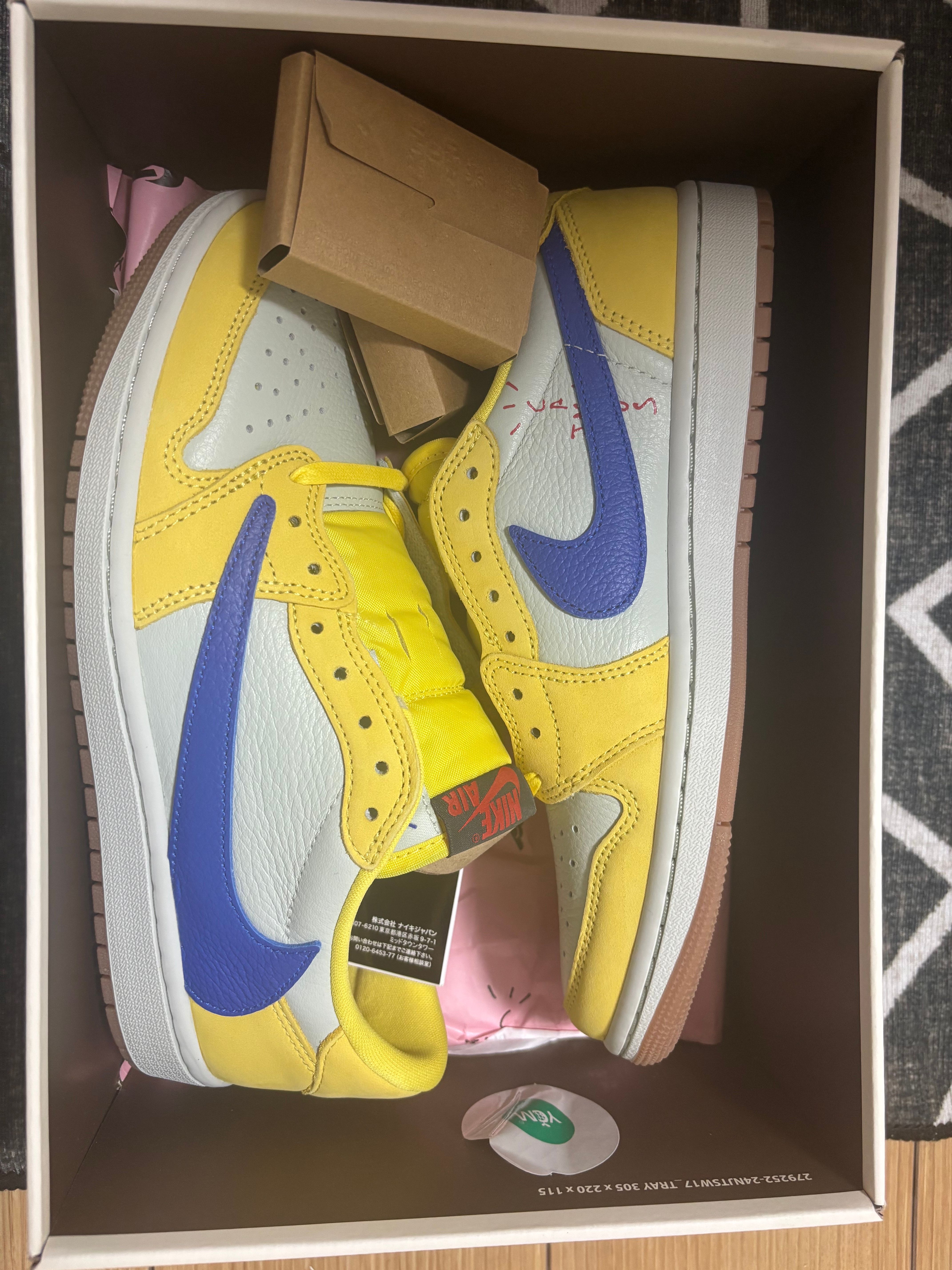 Travis Scott × Nike Women's Air Jordan 1 Retro Low OG "Canary"