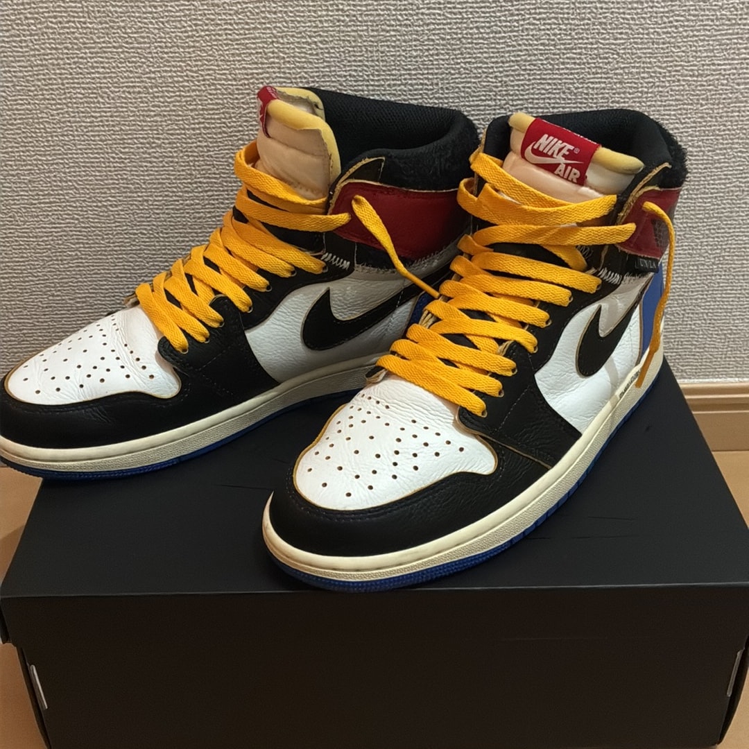 fragment design × UNION × Nike Air Jordan 1 High OG "Black/Varsity Red"