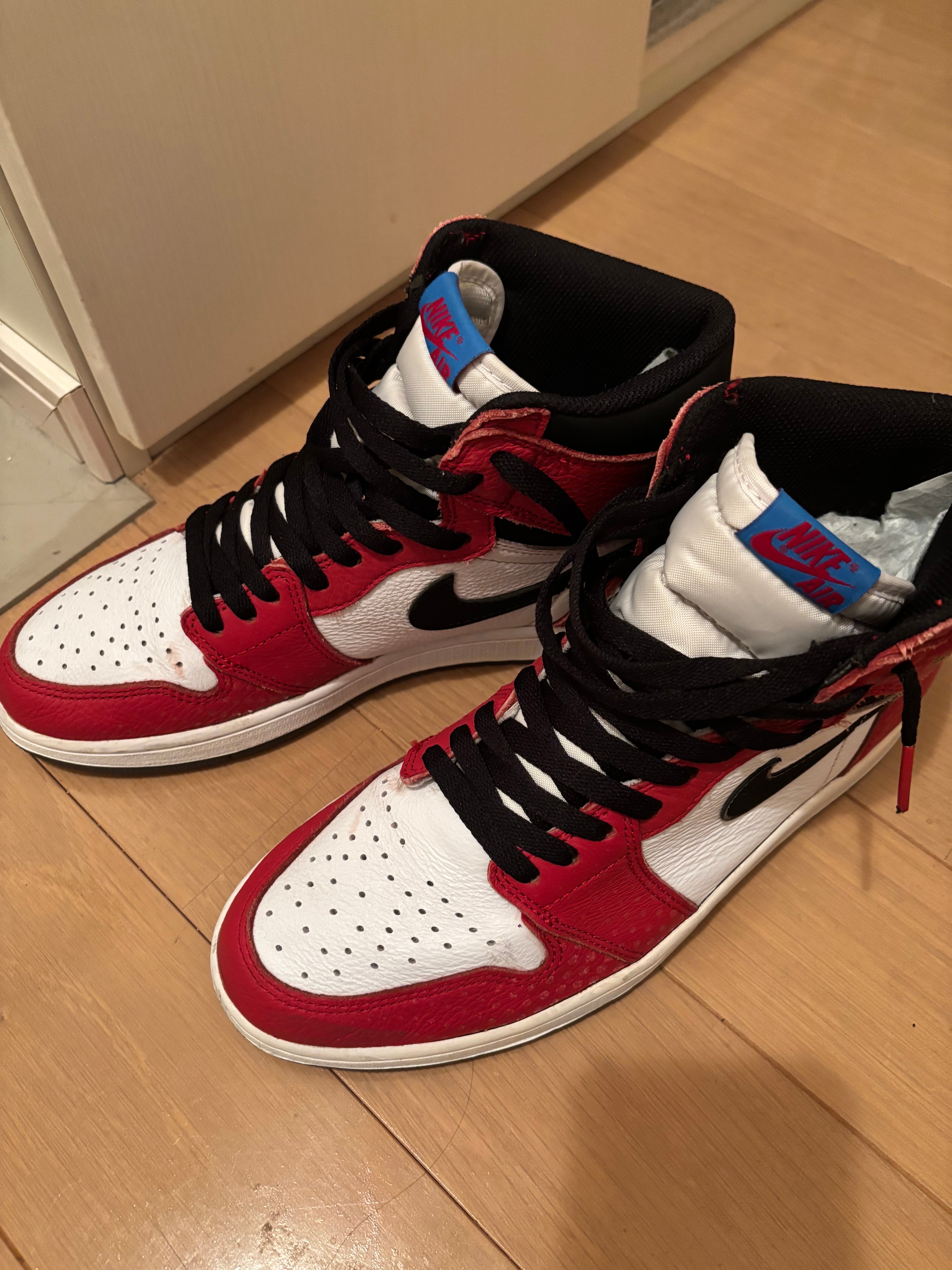 Spiderman × Nike Air Jordan 1 Origin Story "Gym Red/White/Photo Blue/Black"