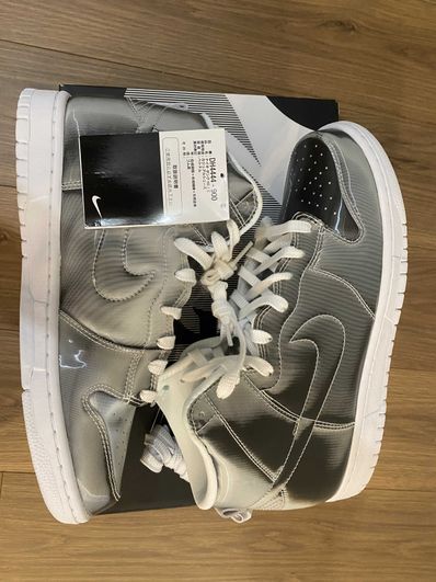 CLOT × Nike Dunk High "Silver/Flux"