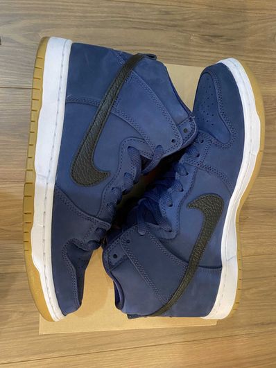 Nike SB Dunk High Orange Label "Obsidian/Black Light Gum Brown"