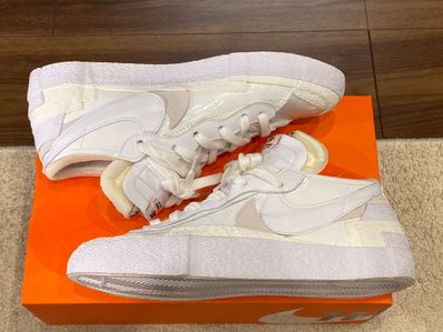 sacai × Nike Blazer Low "White Patent Leather"