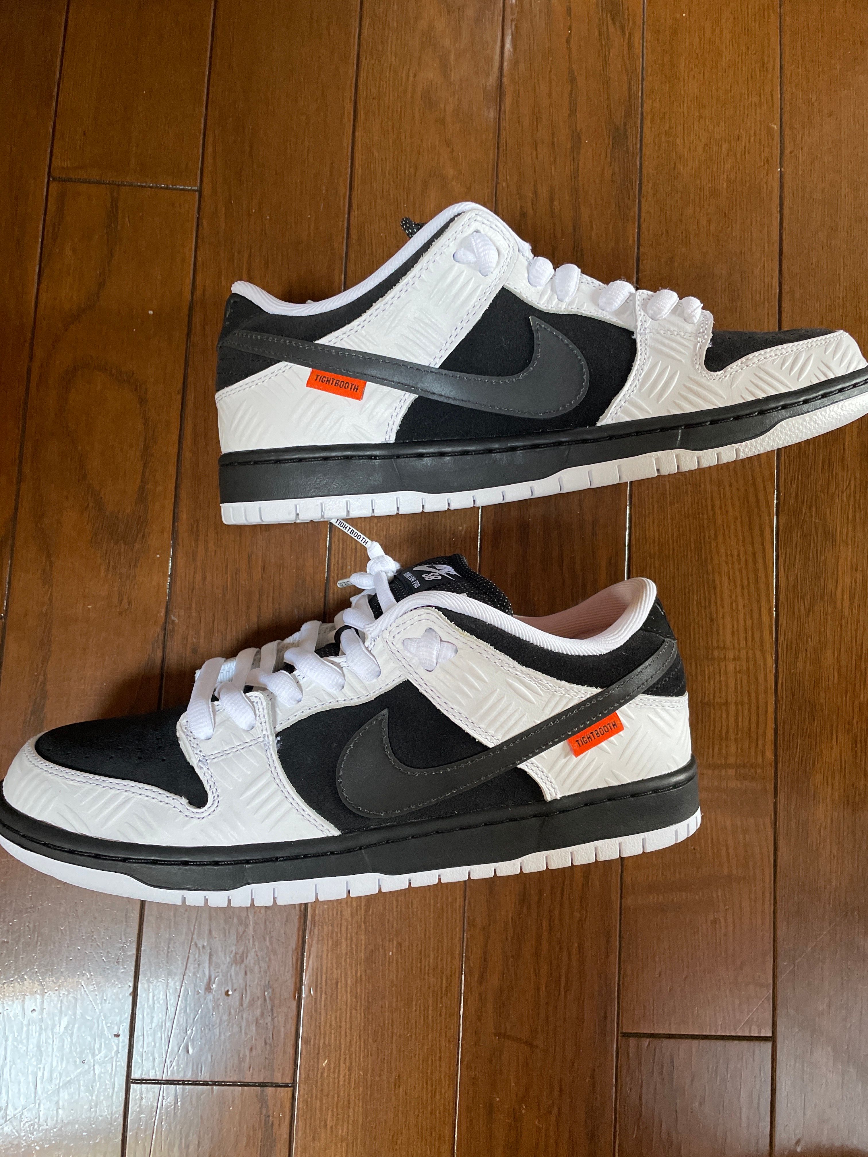 TIGHTBOOTH × Nike SB Dunk Low Pro QS "Black and White"