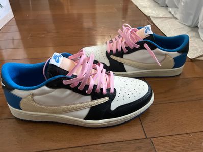 Travis Scott × fragment design × Nike Air Jordan 1 Low OG SP "Military Blue"