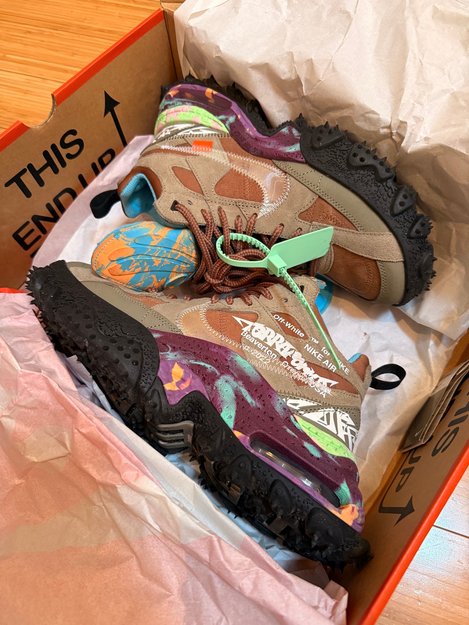 Off-White × Nike Air Terra Forma "Matte Olive"