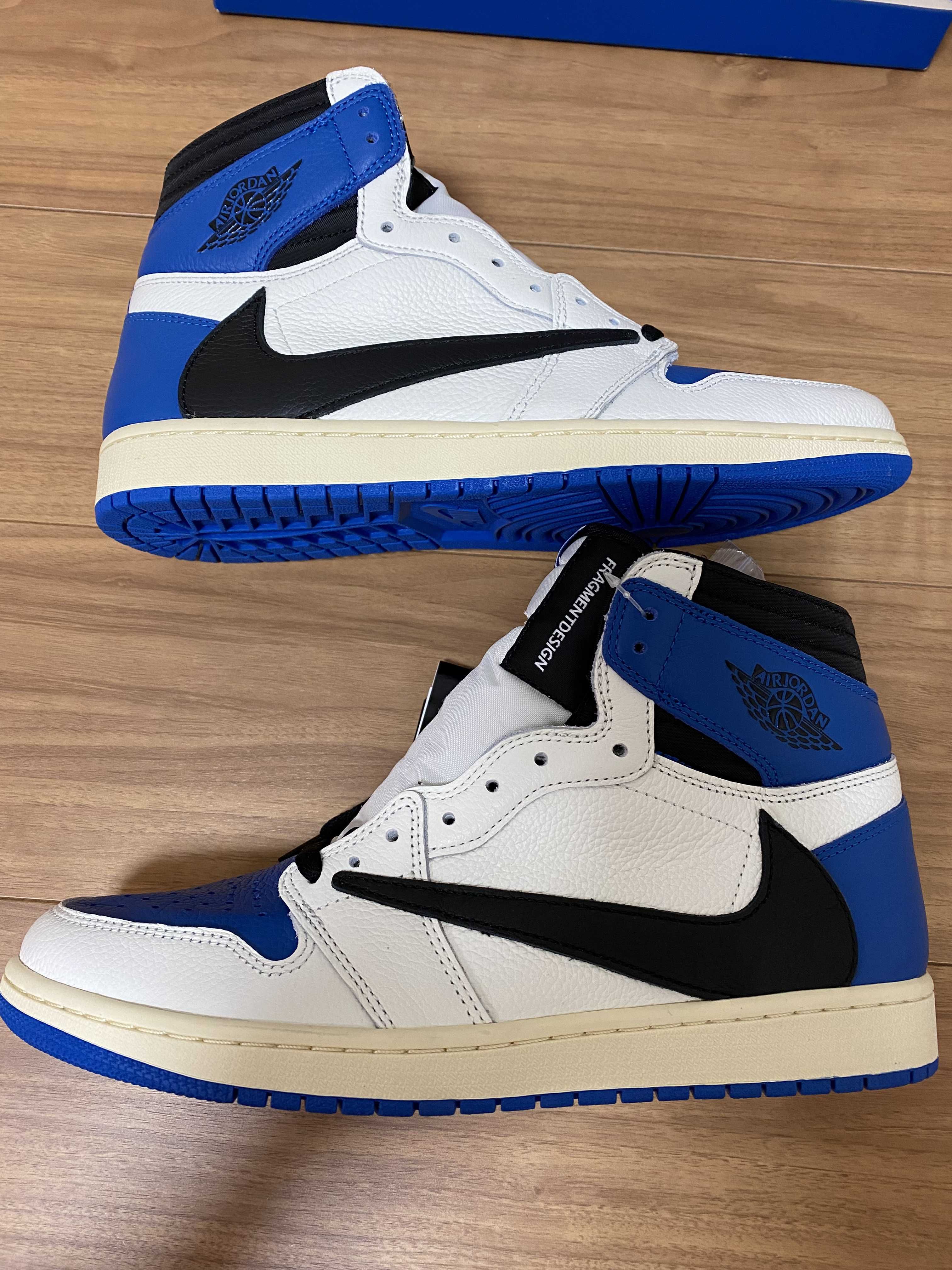 Travis Scott × fragment design × Nike Air Jordan 1 Retro High OG SP "Military Blue"