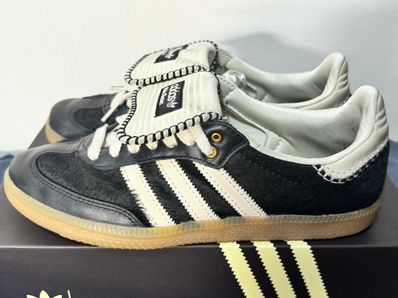 Wales Bonner × adidas Samba Pony Tonal Low "Core Black/Cream White"