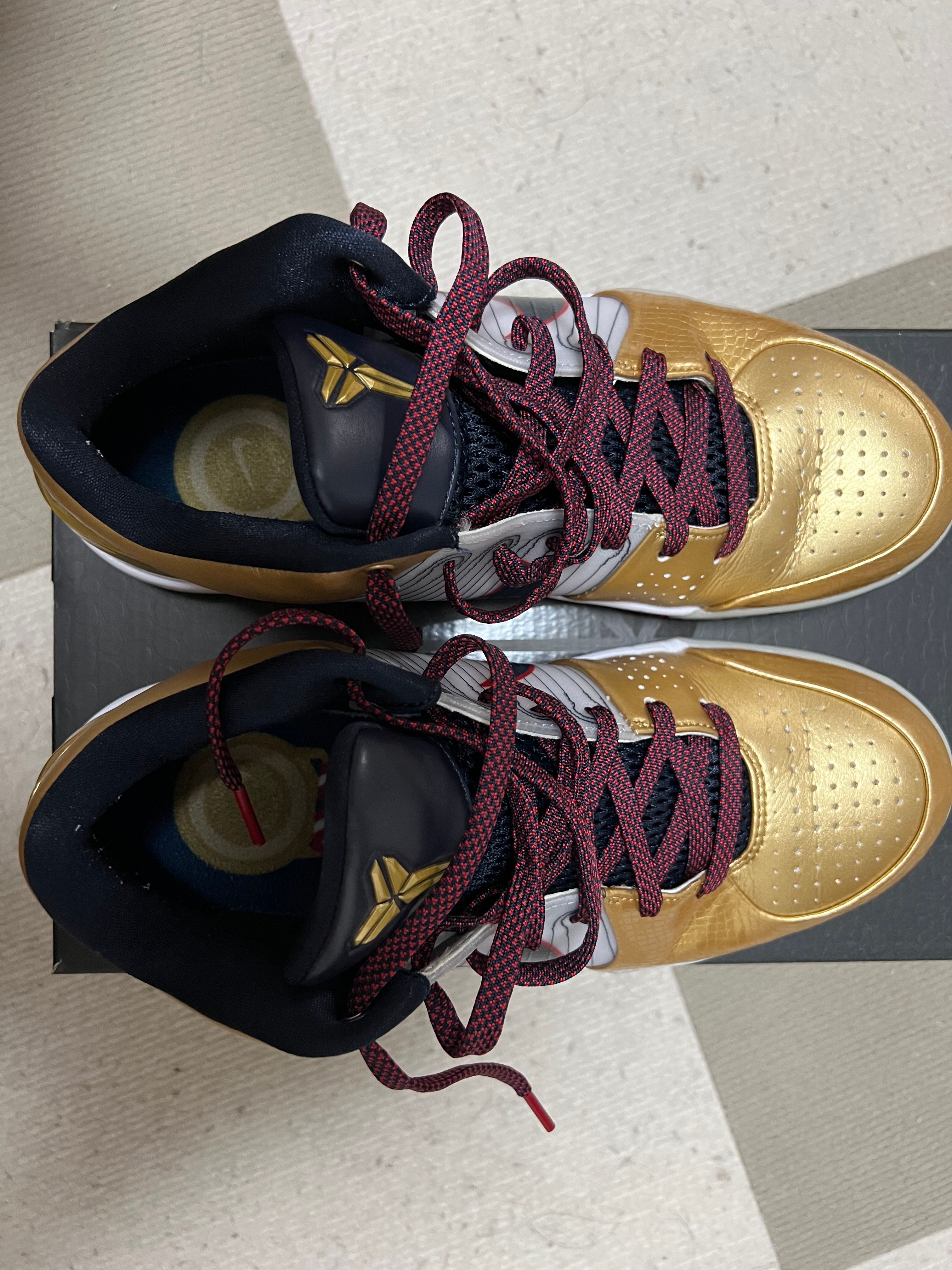 Nike Kobe 4 Protro "Metallic Gold and Dark Obsidian"