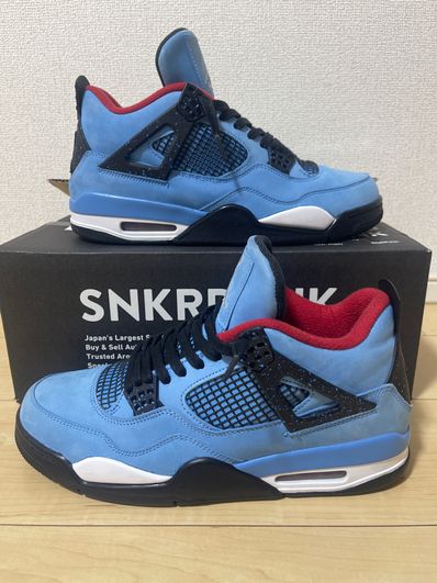 Travis Scott × Nike Air Jordan 4 Retro Cactus Jack "University Blue"