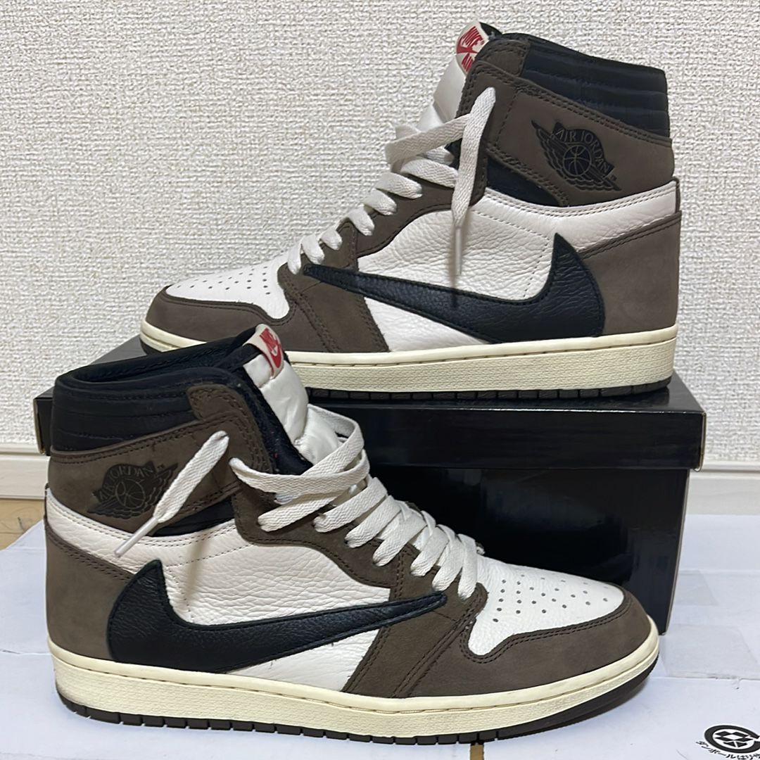 Travis Scott × Nike Air Jordan 1 Retro High OG TS SP "Sail/Dark Mocha"