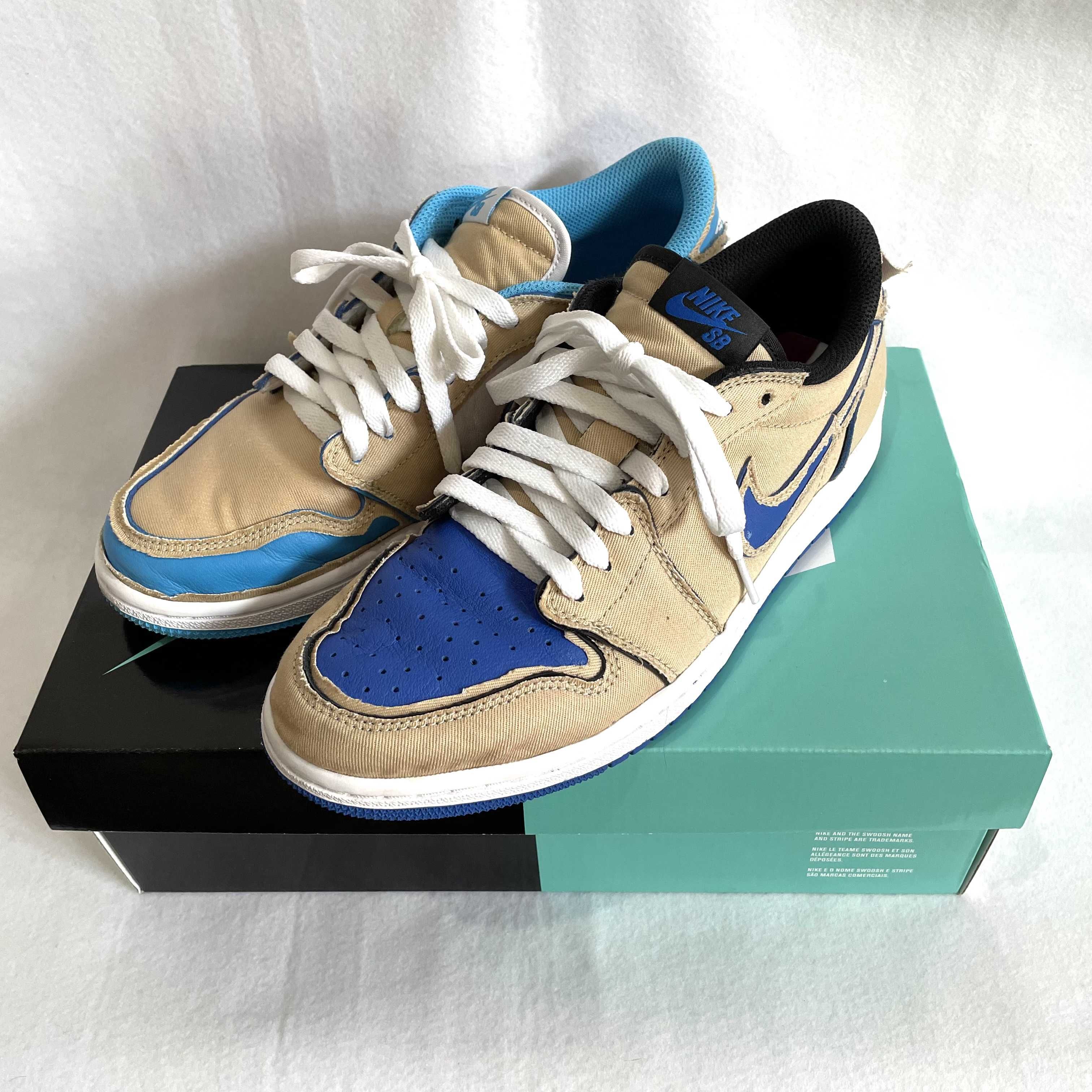 Nike SB Air Jordan 1 Low "Desert Ore/Royal Blue" 