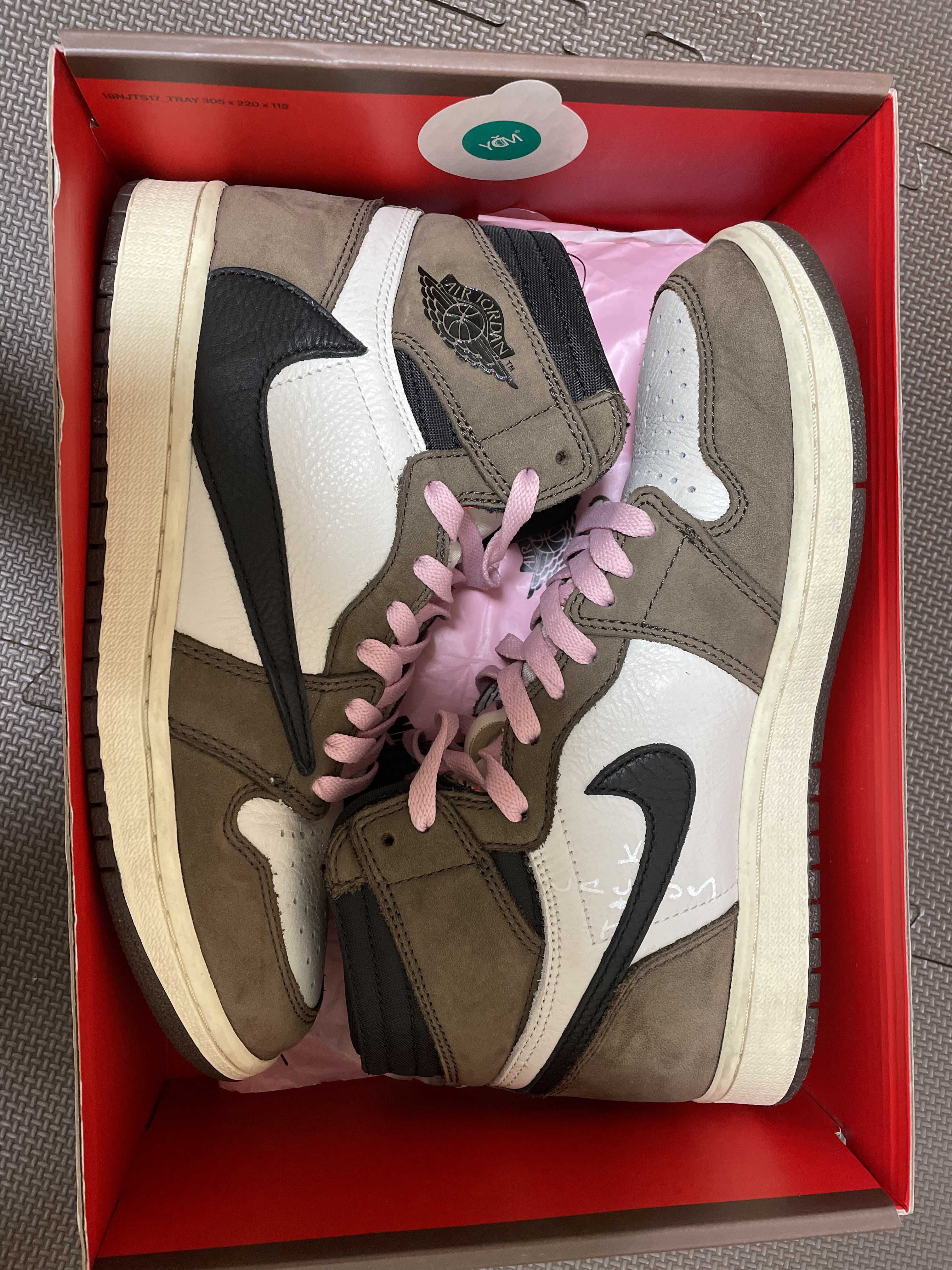 Travis Scott × Nike Air Jordan 1 Retro High OG TS SP "Sail/Dark Mocha"